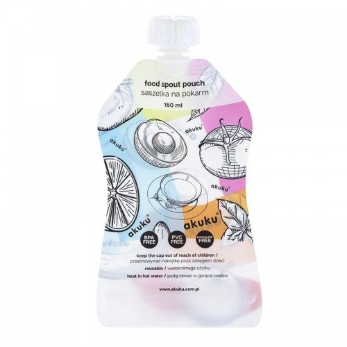 Akuku maišeliai maisteliui daugkartiniai 5 vnt 150ml A0056 6