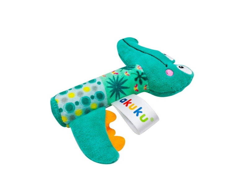 Akuku Soft plush rattlesqueaker Crocodile A0644 2