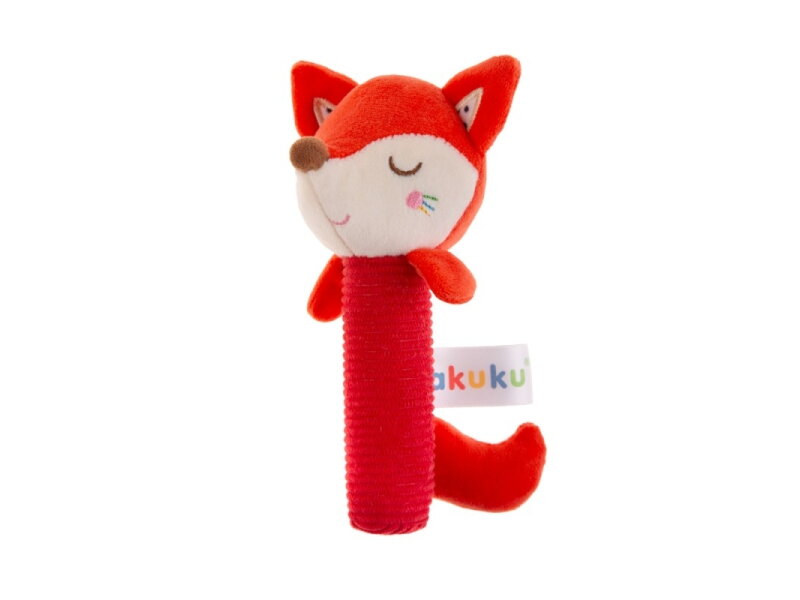 Akuku Soft plush rattlesqueaker Fox A0643 1