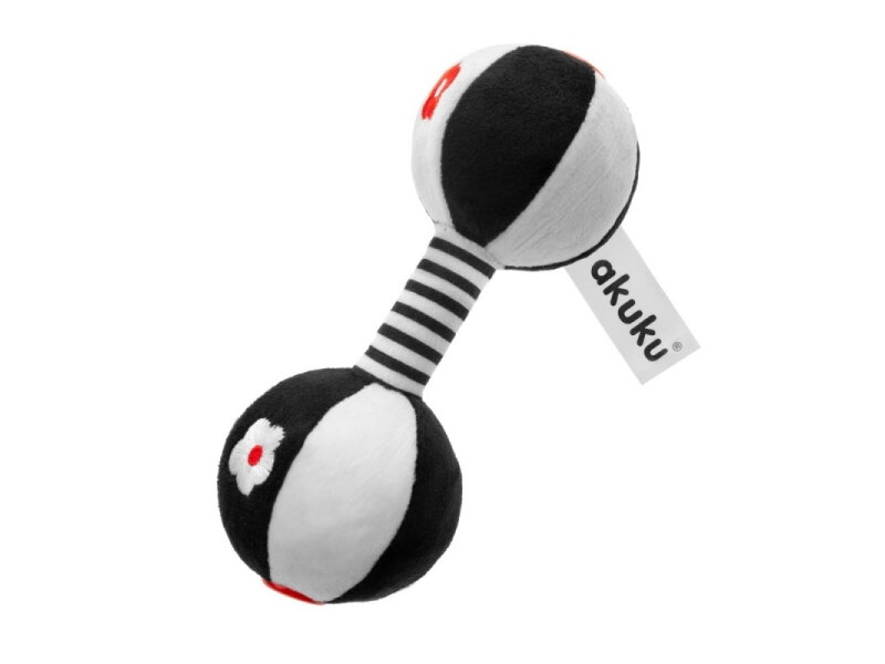 Akuku Plush rattle DUMBBELL A0482 1