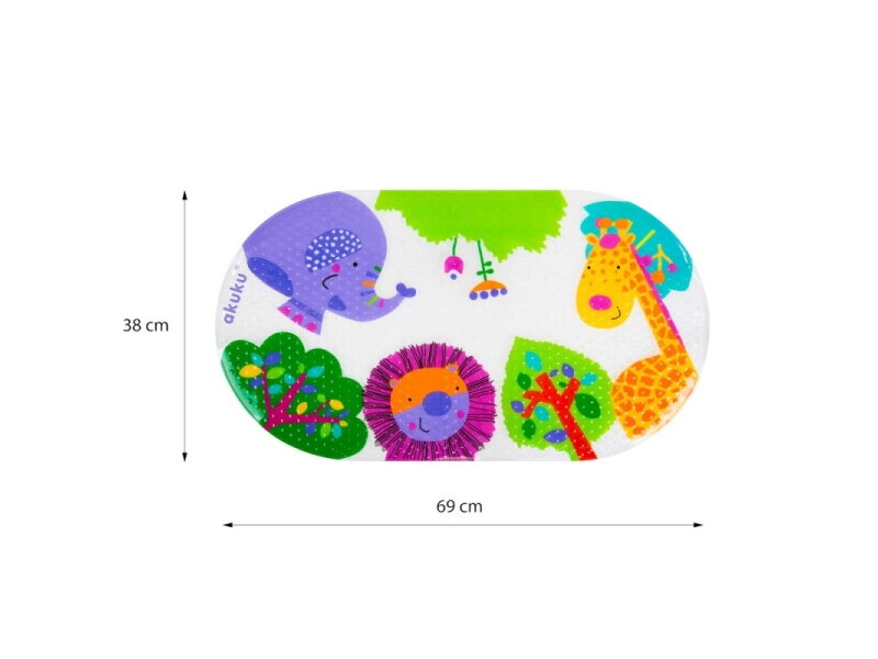 Akuku Non slip bath mat 69x39cm A0655 1