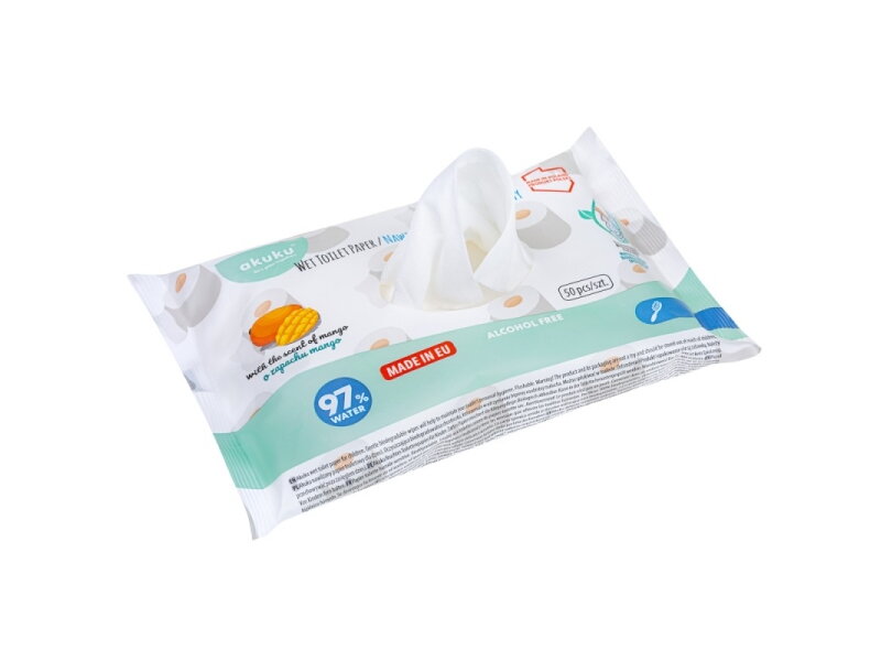 Akuku Wet toilet paperwipes 50pcs A0030 3