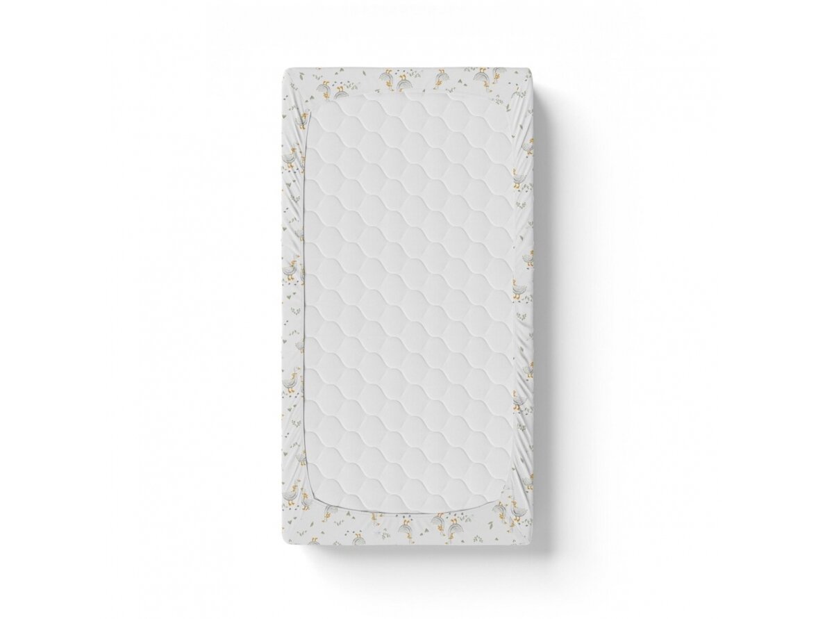 Ankras bed sheet with elastic band 120x60 geese 2