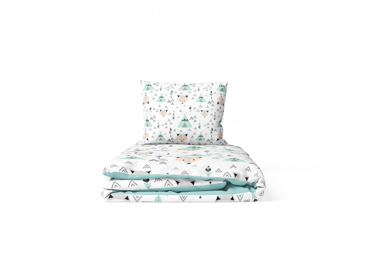 Ankras 2pcs bedding set 35/100 40/60 fox mint