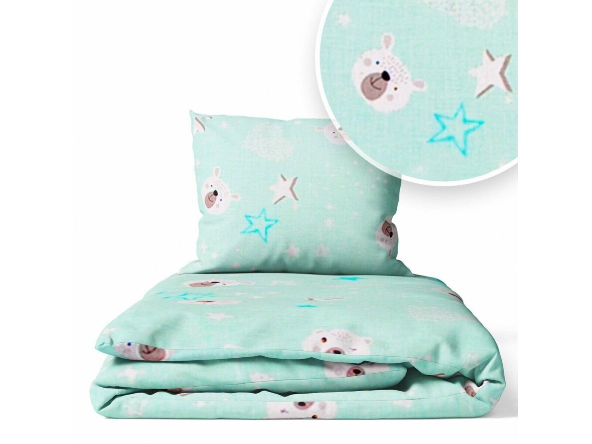 Ankras 2pcs bedding set 35/100 40/60 bear mint 1 Ankras 2pcs bedding set 35/100 40/60 bear mint 1