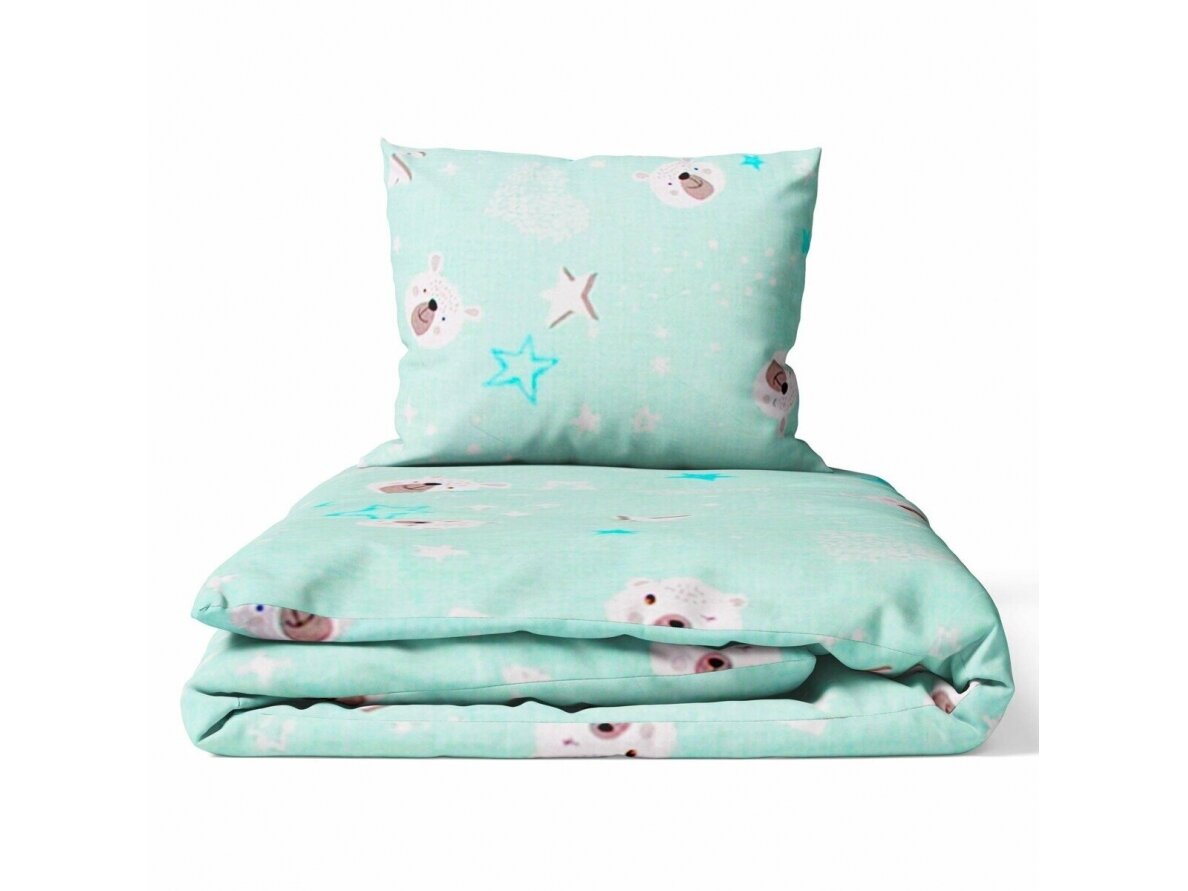 Ankras 2pcs bedding set 35/100 40/60 bear mint Ankras 2pcs bedding set 35/100 40/60 bear mint
