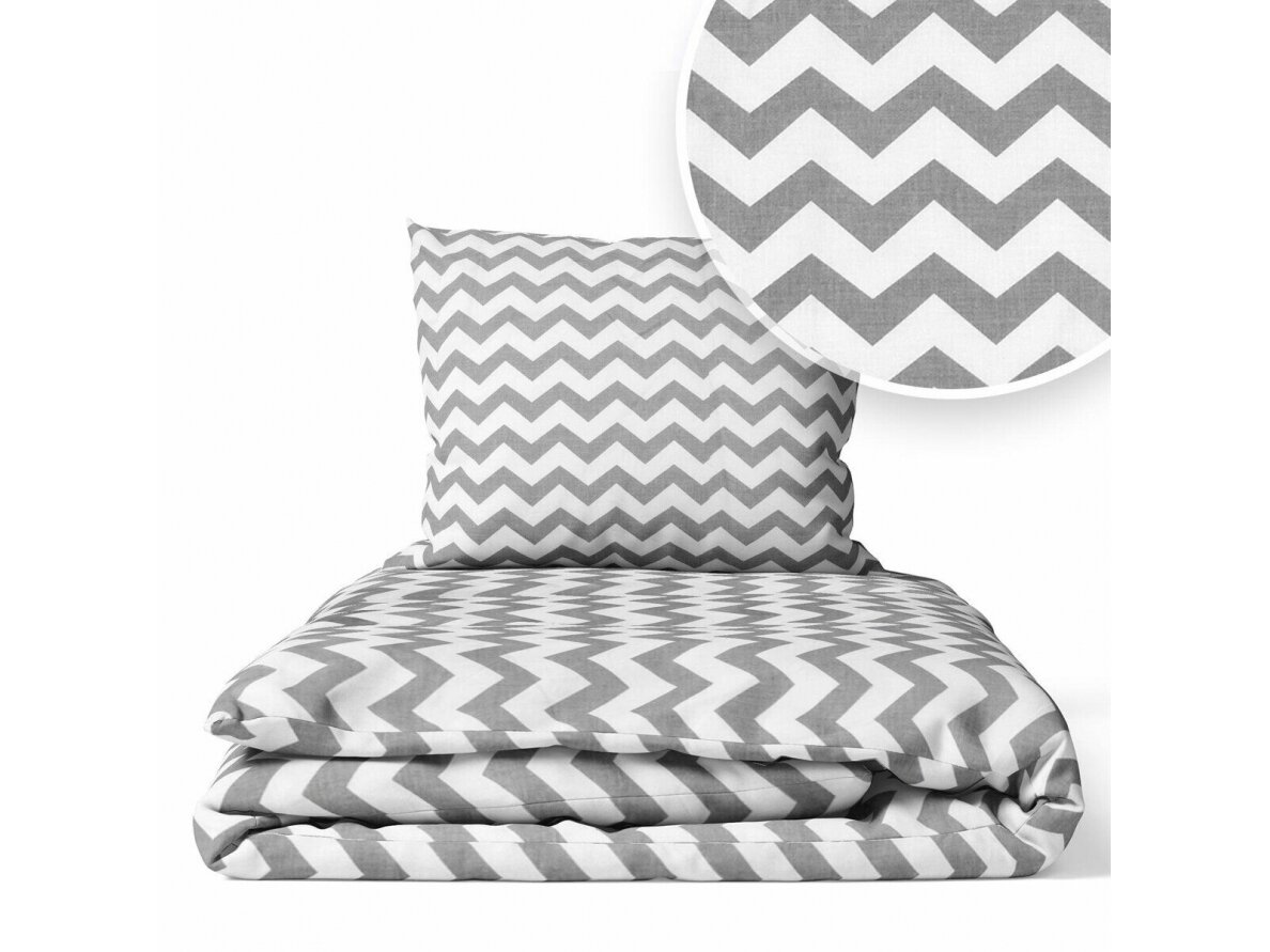 Ankras 2pcs bedding set 35/100 40/60 zigzags grey 1 Ankras 2pcs bedding set 35/100 40/60 zigzags grey 1