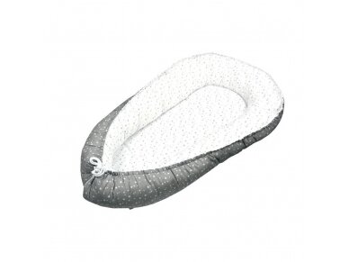 Ankras  baby nest cocoon double sided constellation grey white 1