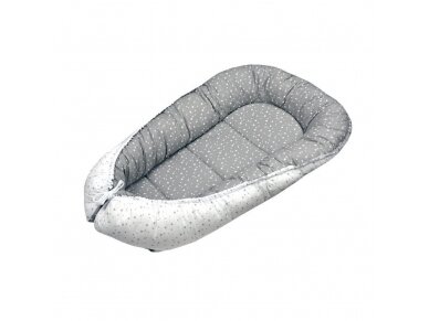 Ankras  baby nest cocoon double sided constellation grey white