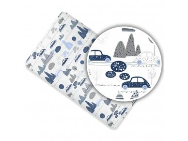 Ankras bed sheet with elastic band 120x60 cars