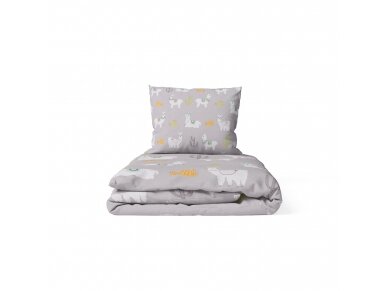 Ankras 2pcs bedding set 35/100 40/60 lama grey Ankras 2pcs bedding set 35/100 40/60 lama grey
