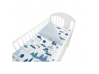 Ankras 2pcs bedding set 35/100 40/60 cars white Ankras 2pcs bedding set 35/100 40/60 cars white