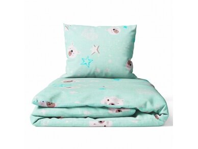 Ankras 2pcs bedding set 35/100 40/60 bear mint
