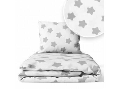 Ankras 2pcs bedding set 35/100 40/60 grey stars white 1 Ankras 2pcs bedding set 35/100 40/60 grey stars white 1