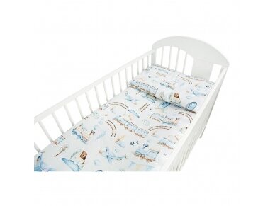 Ankras 2pcs bedding set 35/100 40/60 trains beige Ankras 2pcs bedding set 35/100 40/60 trains beige