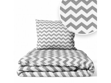 Ankras 2pcs bedding set 35/100 40/60 zigzags grey 1 Ankras 2pcs bedding set 35/100 40/60 zigzags grey 1