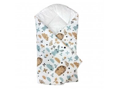 Wrap blanket 80/80 hedgehog blue Wrap blanket 80/80 hedgehog blue