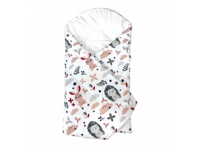 Wrap blanket 80/80 hedgehog pink Wrap blanket 80/80 hedgehog pink