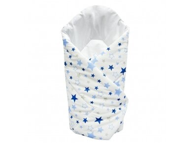 Ankras wrap blanket 80/80 blue stars white Ankras wrap blanket 80/80 blue stars white