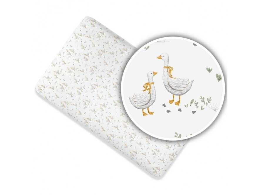 Ankras bed sheet with elastic band 120x60 geese