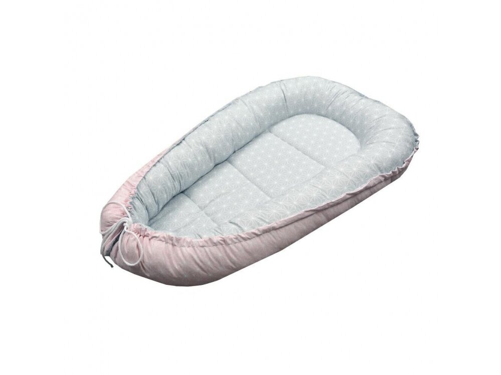 Ankras  baby nest cocoon double sided diamonds grey pink