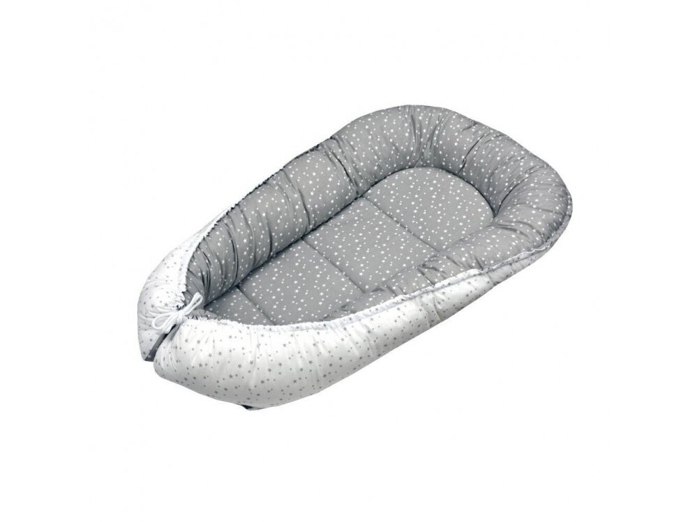 Ankras  baby nest cocoon double sided constellation grey white