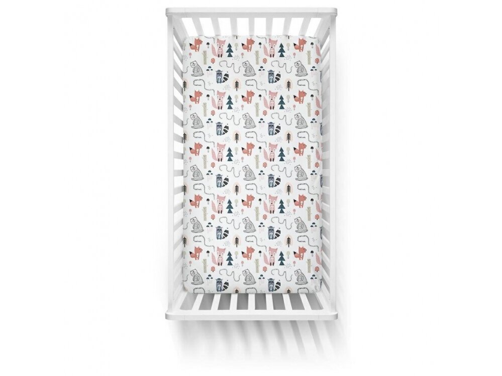 Ankras bed sheet with elastic band 120x60 fox path 1 Ankras bed sheet with elastic band 120x60 fox path 1