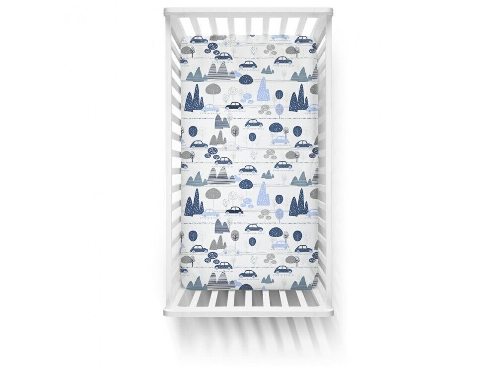 Ankras bed sheet with elastic band 120x60 cars 1 Ankras bed sheet with elastic band 120x60 cars 1