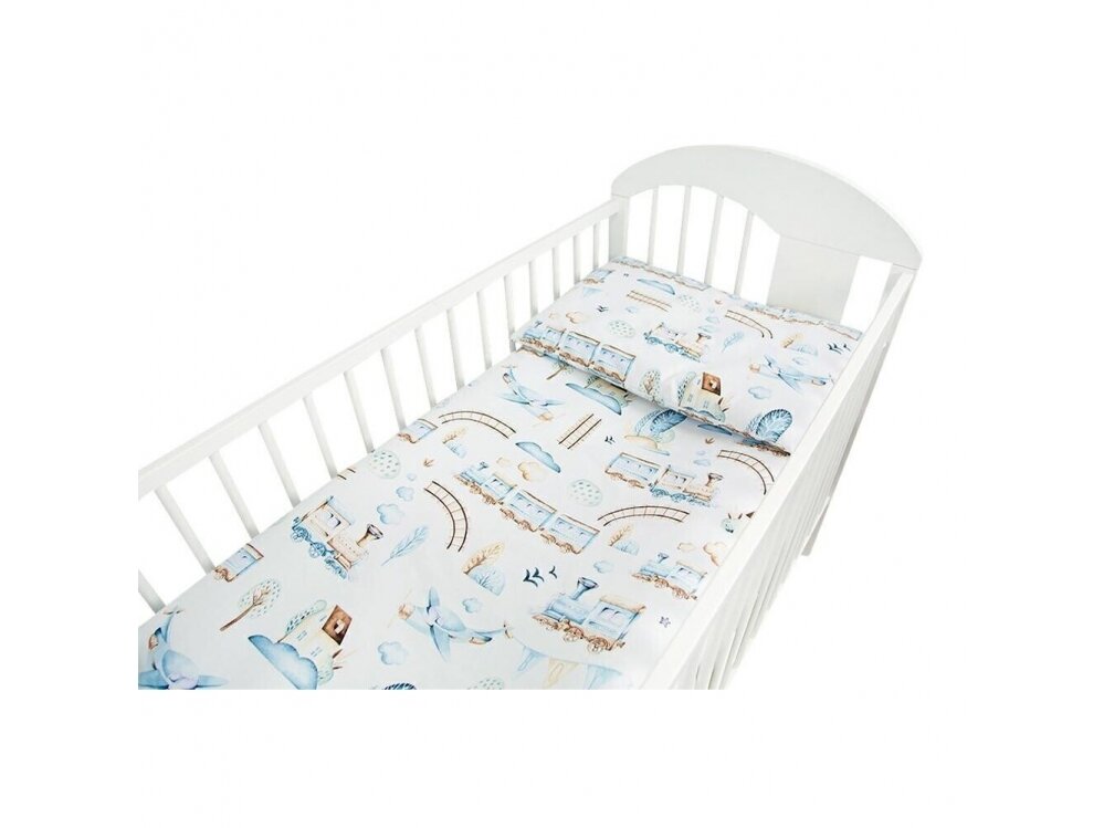 Ankras 2pcs bedding set 35/100 40/60 trains beige Ankras 2pcs bedding set 35/100 40/60 trains beige
