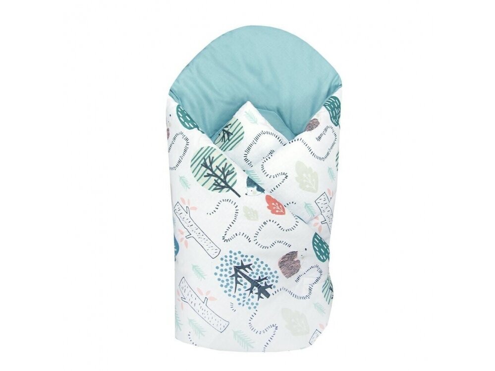 Wrap blanket 80/80 hedgehog path green Wrap blanket 80/80 hedgehog path green