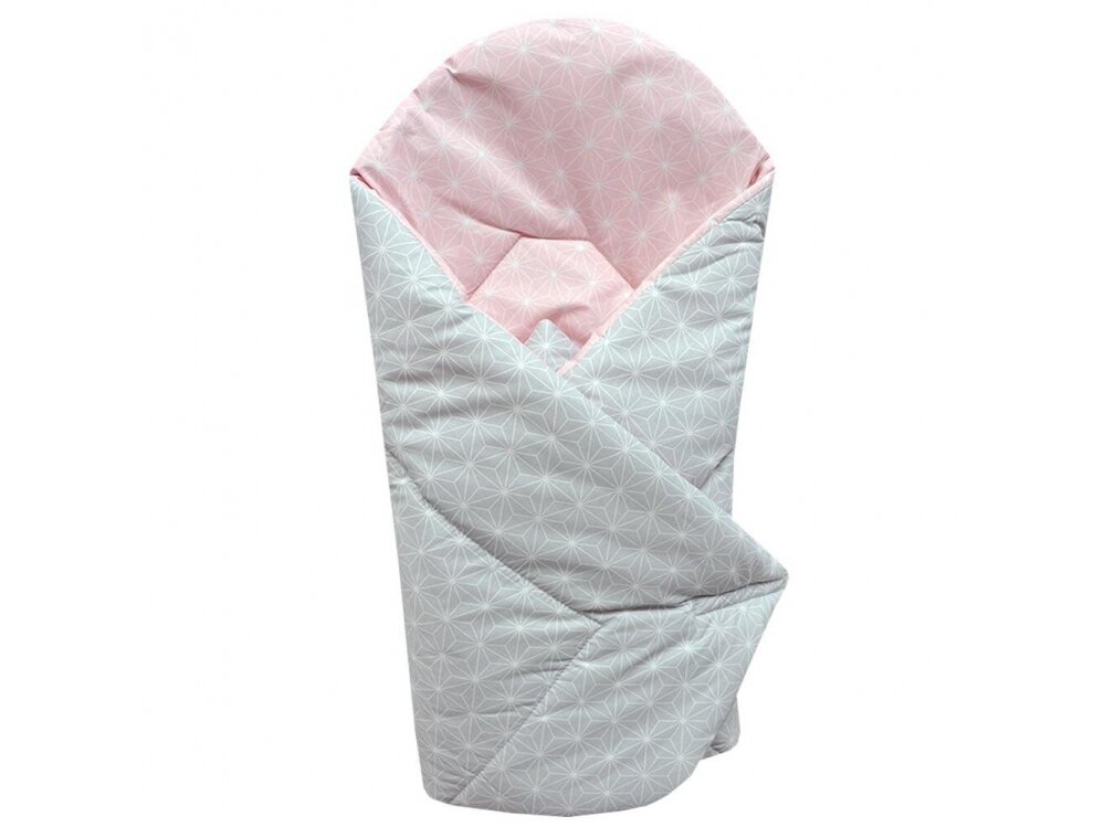 Ankras wrap blanket 80/80 diamonds grey pink Ankras wrap blanket 80/80 diamonds grey pink