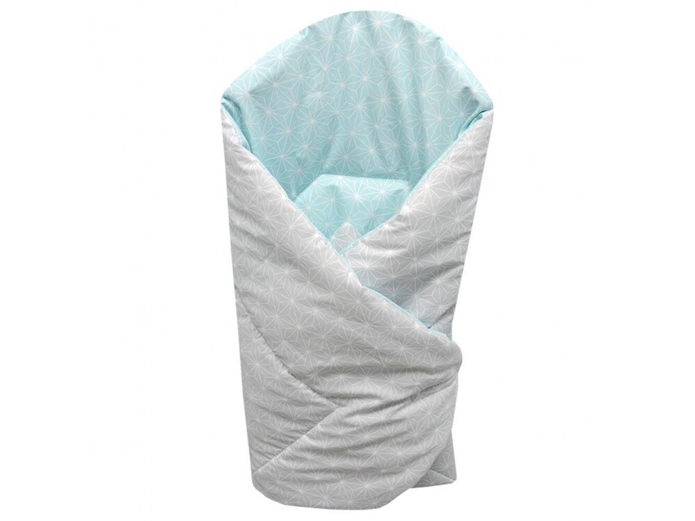 Ankras wrap blanket 80/80 diamonds grey mint Ankras wrap blanket 80/80 diamonds grey mint