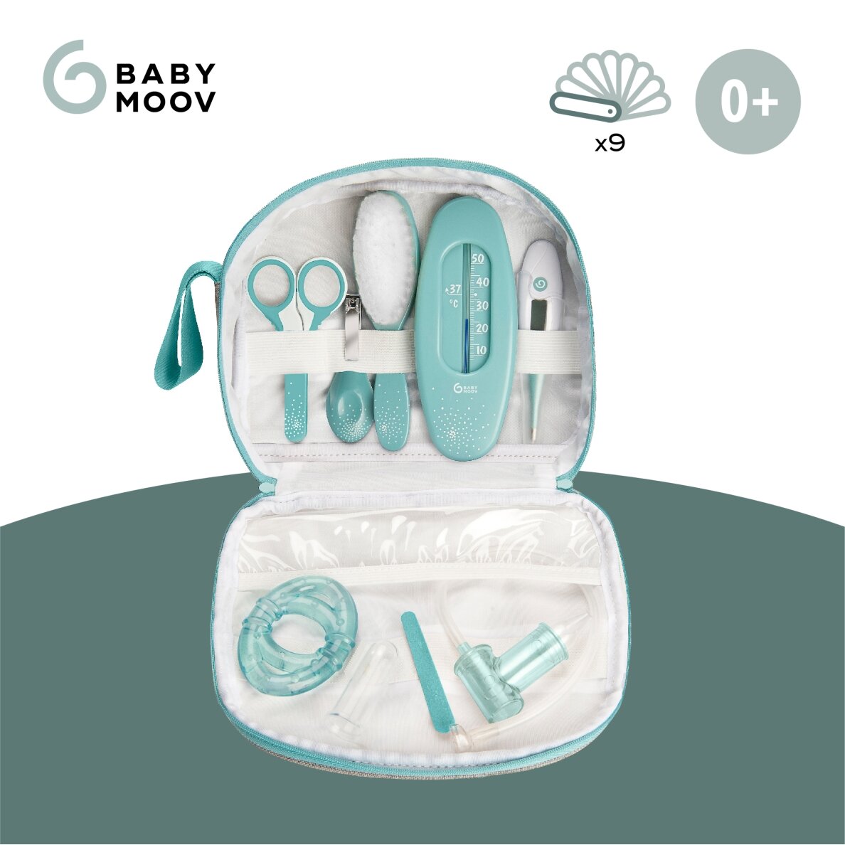 Babymoov kūdikio priežiūros rinkinys 9 aksesuarai Aqua A032002 1 Babymoov kūdikio priežiūros rinkinys 9 aksesuarai Aqua A032002 1