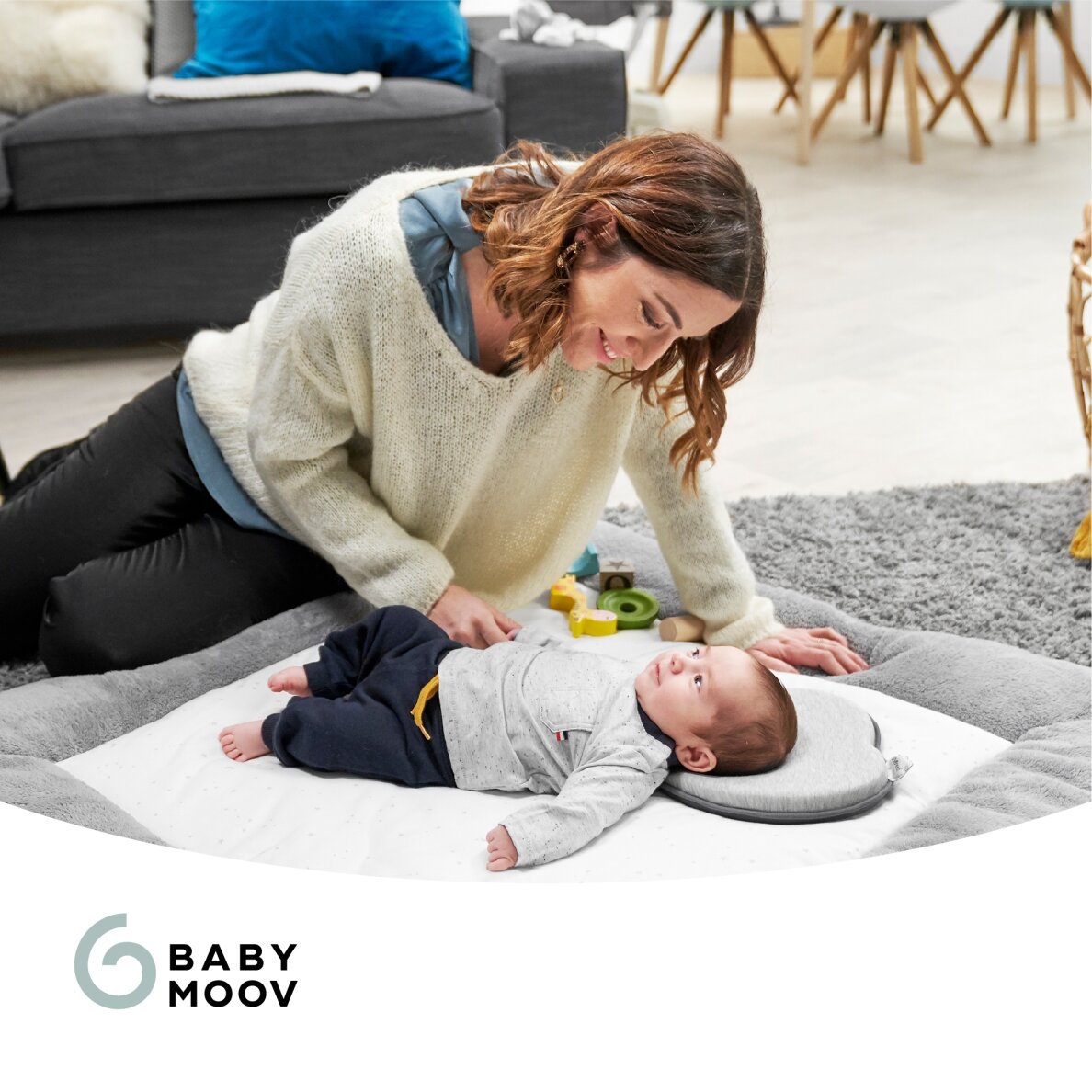 Babymoov pagalvė kūdikiui širdelė Lovenest pilka A050229 5 Babymoov pagalvė kūdikiui širdelė Lovenest pilka A050229 5