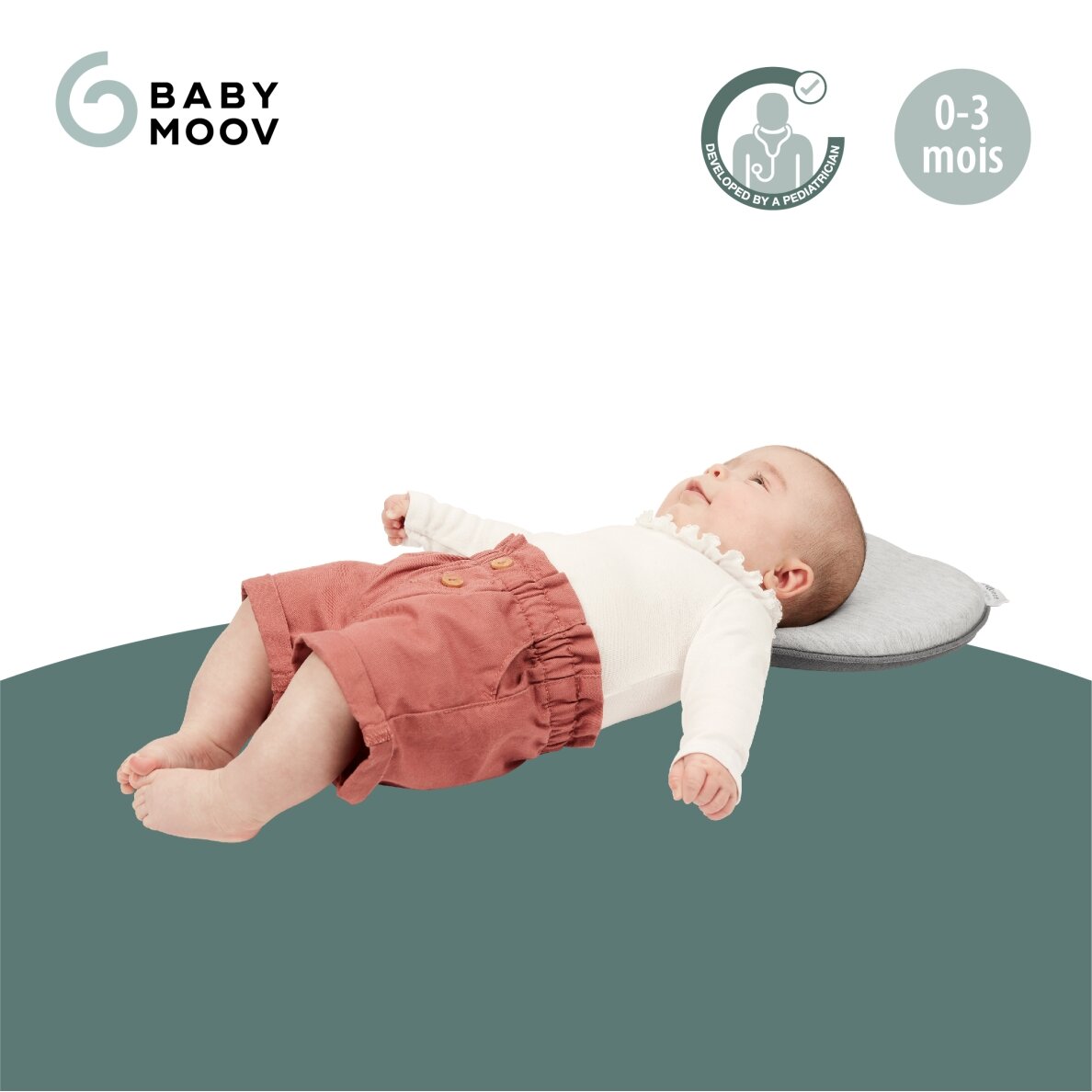 Babymoov pagalvė kūdikiui širdelė Lovenest pilka A050229 1 Babymoov pagalvė kūdikiui širdelė Lovenest pilka A050229 1