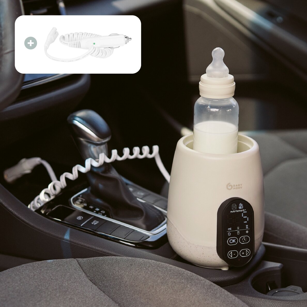 Babymoov šildytuvas sterilizatorius kūdikių buteliukams automobiliui NutriSmart+ A002034 7 Babymoov šildytuvas sterilizatorius kūdikių buteliukams automobiliui NutriSmart+ A002034 7