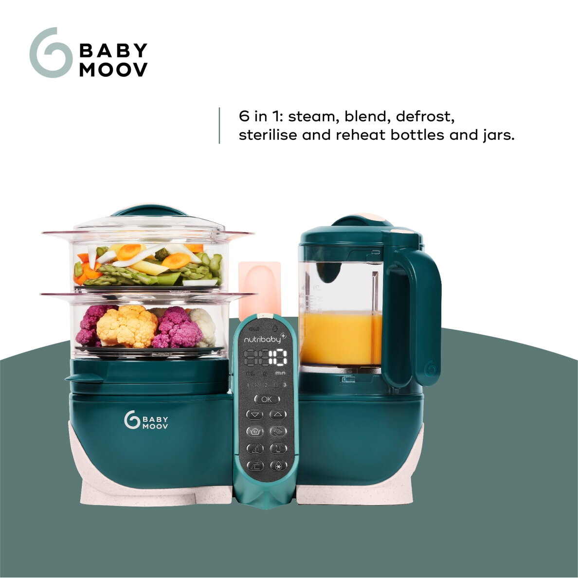 Babymoov trintuvas garintuvas Nutribaby + 6/1 žalias A001136 1
