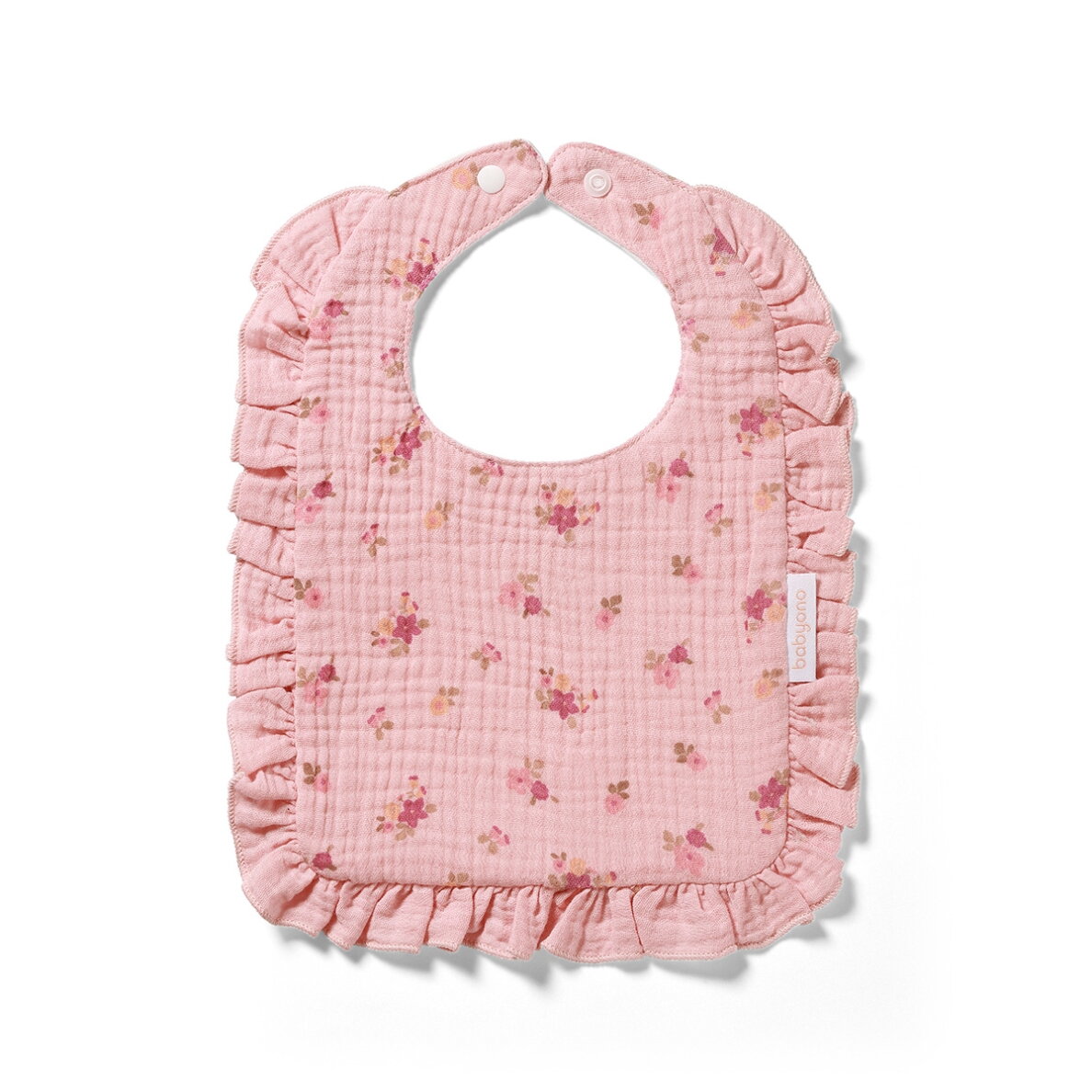 BabyOno seilinukas muslinas klijuotė rožinis 1724/02 BabyOno seilinukas muslinas klijuotė rožinis 1724/02