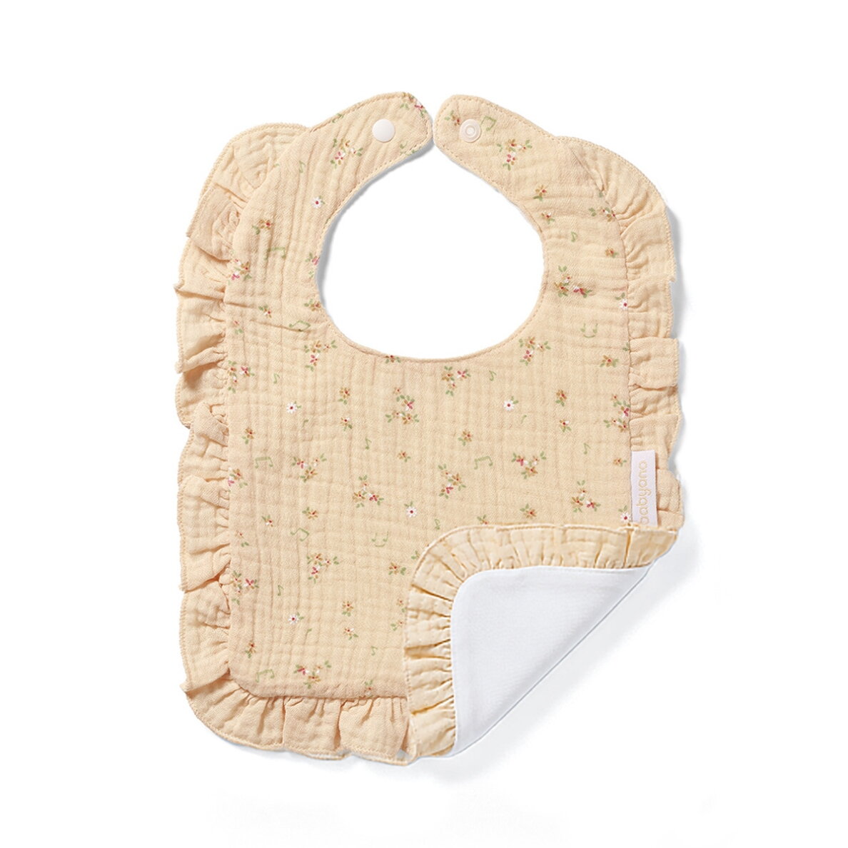 BabyOno seilinukas muslinas klijuotė kreminis 1724/01 2 BabyOno seilinukas muslinas klijuotė kreminis 1724/01 2