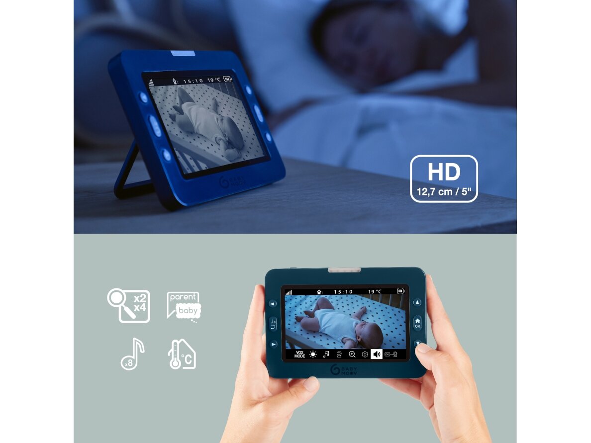 Babymoov YOO Master + HD Motorised Video Baby Monitor A014435 4 Babymoov YOO Master + HD Motorised Video Baby Monitor A014435 4