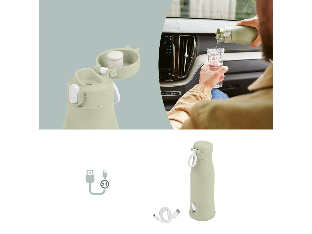 Babymoov Moov & Feed travel bottle warmer - Sage Green A002104 5 Babymoov Moov & Feed travel bottle warmer - Sage Green A002104 5