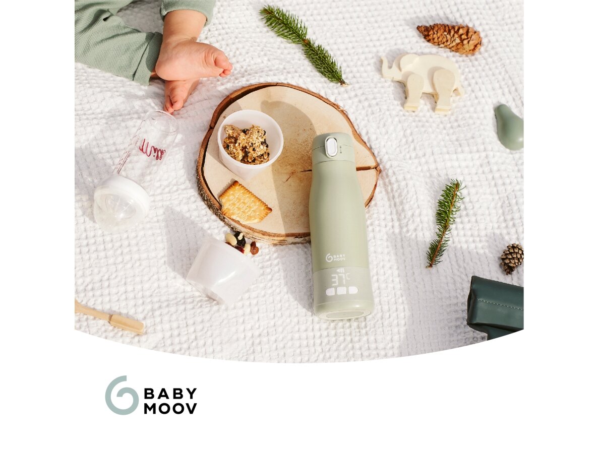 Babymoov Moov & Feed travel bottle warmer - Sage Green A002104 7 Babymoov Moov & Feed travel bottle warmer - Sage Green A002104 7