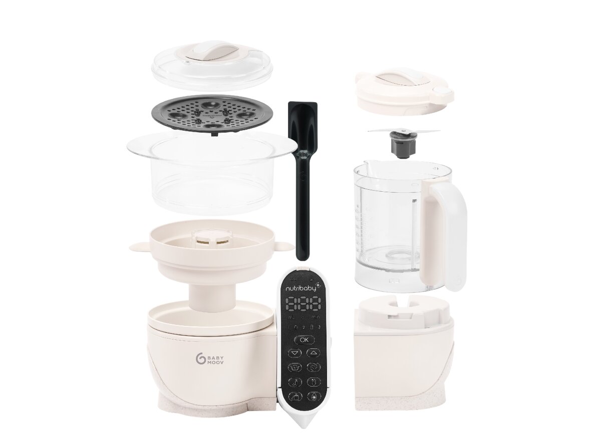 Babymoov Nutribaby + 6-in-1 multi-purpose baby food processor - Mineral Beige  A001135 3