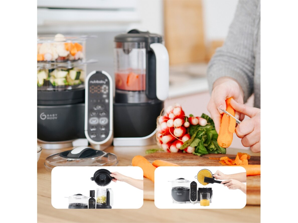 Babymoov Nutribaby + 6-in-1 multi-purpose baby food processor - Industrial Grey A001124 4