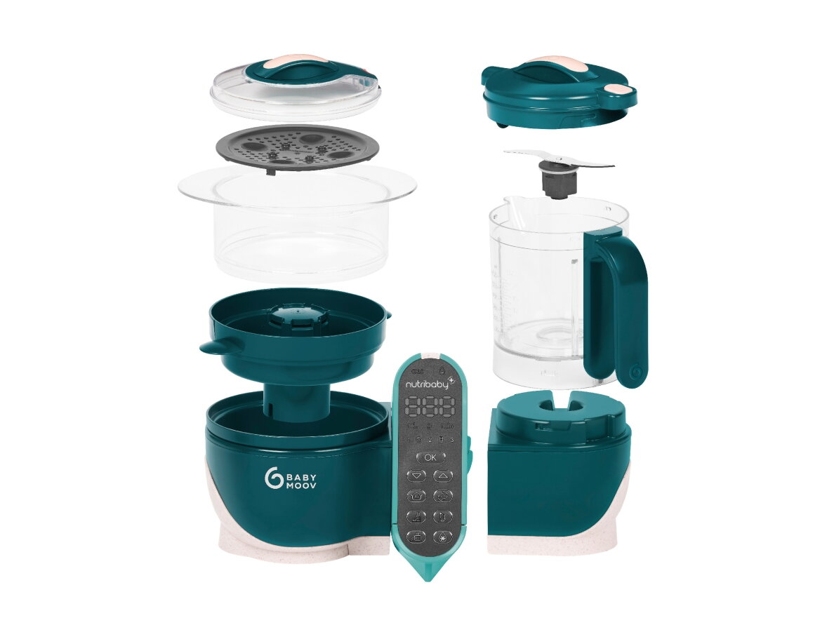Babymoov Nutribaby + 6-in-1 multi-purpose baby food processor - Opal Green A001136 2