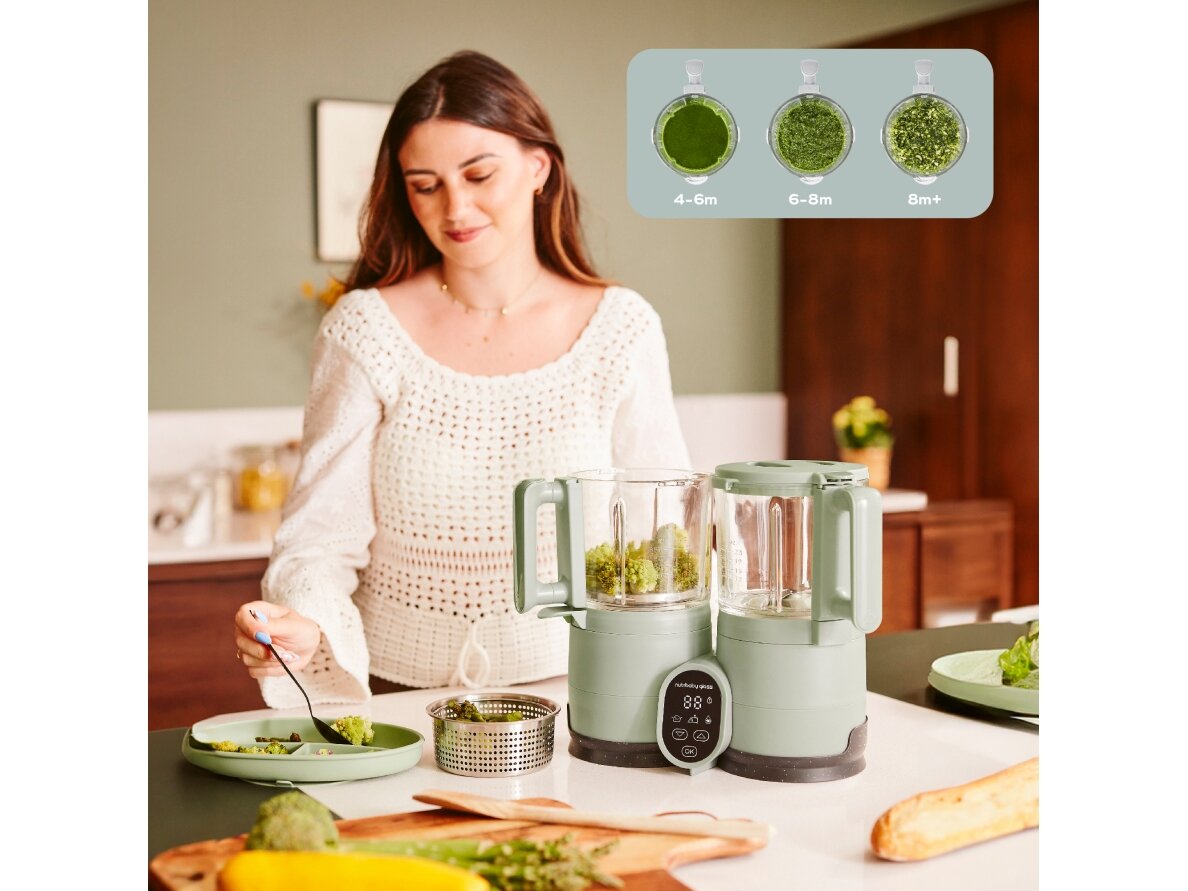Babymoov Nutribaby Glass multifunction glass baby food maker - Celadon Green A001138 6 Babymoov Nutribaby Glass multifunction glass baby food maker - Celadon Green A001138 6