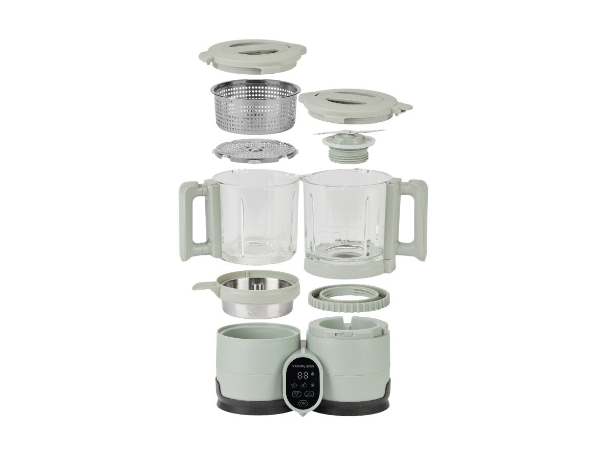 Babymoov Nutribaby Glass multifunction glass baby food maker - Celadon Green A001138 2