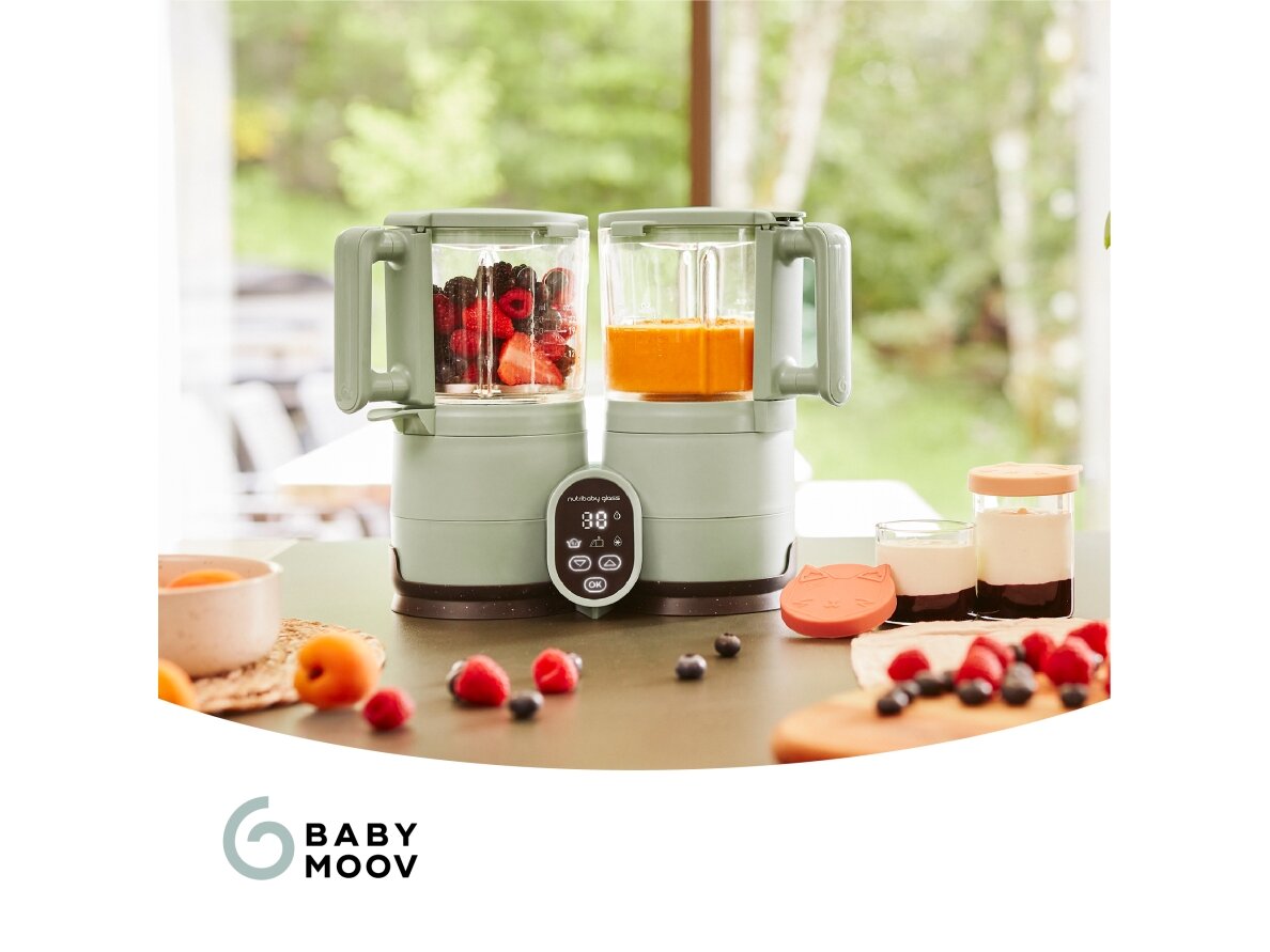 Babymoov Nutribaby Glass multifunction glass baby food maker - Celadon Green A001138 8