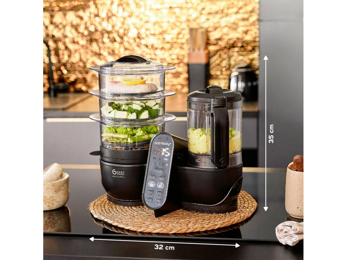Babymoov Nutribaby + XL Large capacity multi-purpose food processor - Mineral Black A001140 7 Babymoov Nutribaby + XL Large capacity multi-purpose food processor - Mineral Black A001140 7