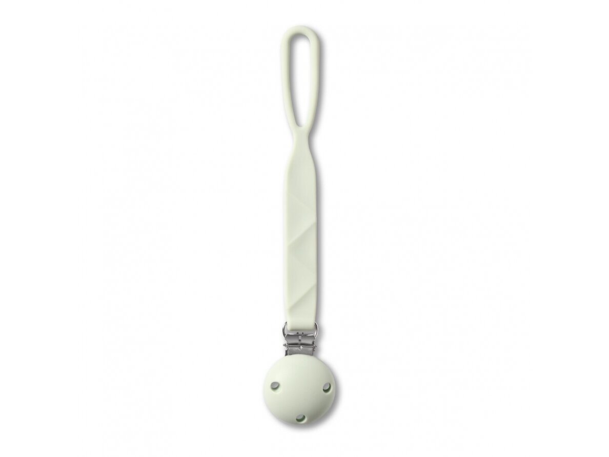 Babyono soother holder silicone green1469/04